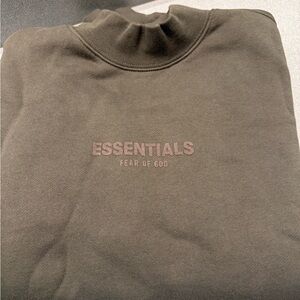 Fear of God Essentials Crewneck Sweater - Olive